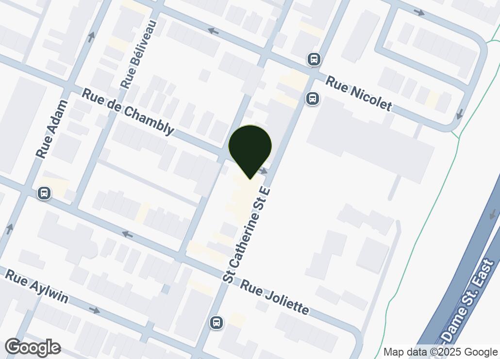 Map showing location at 45.5437754, -73.5385579