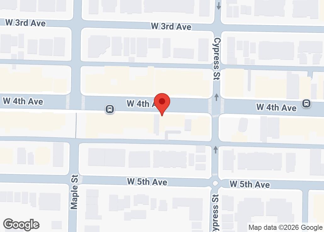 Map showing location at 49.26795, -123.1489139