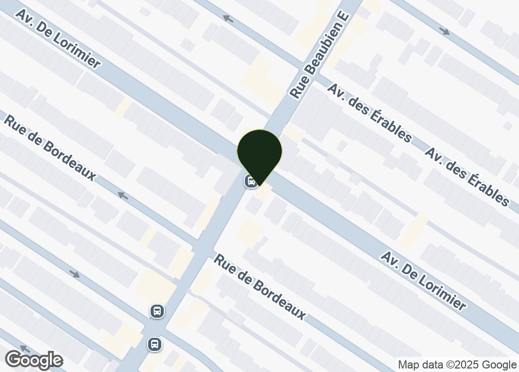 Map showing location at 45.545362, -73.5944615
