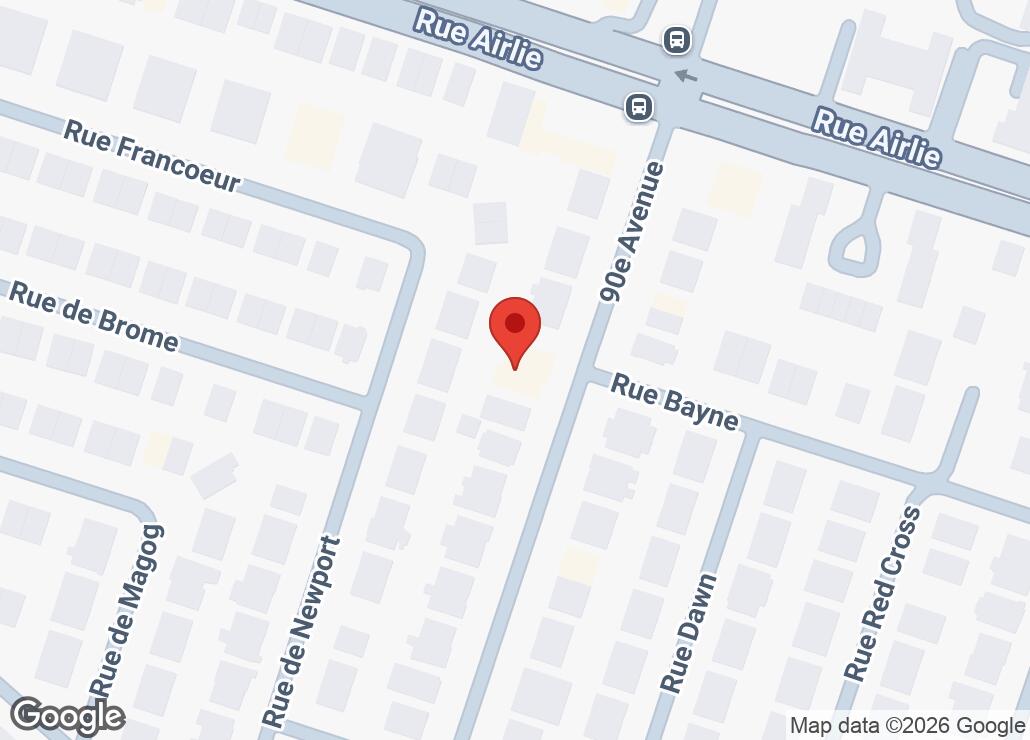 Map showing location at 45.4219928, -73.6424375
