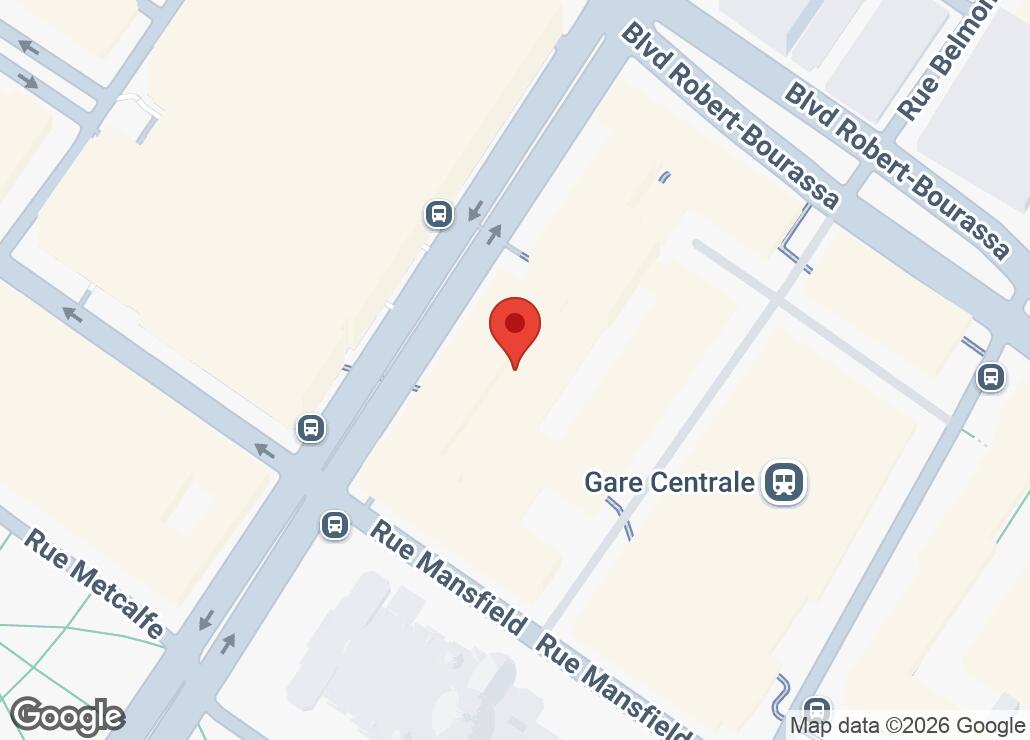 Map showing location at 45.5005333, -73.5679662