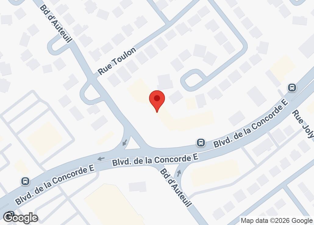 Map showing location at 45.593941, -73.6650933