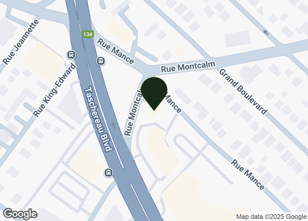 Map showing location at 45.5000007, -73.4861799