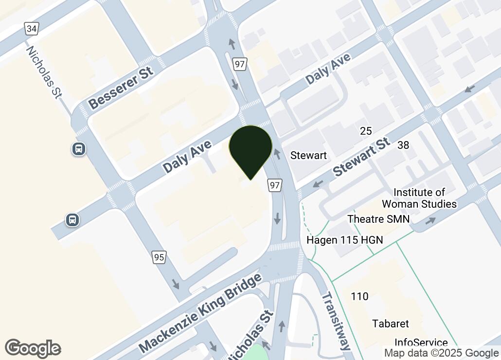 Map showing location at 45.4256047, -75.6880177