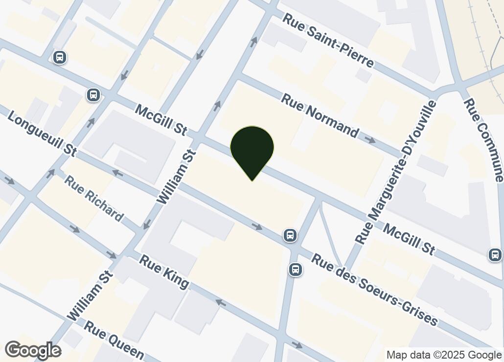 Map showing location at 45.4995116, -73.5556176