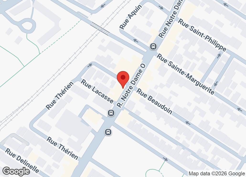 Map showing location at 45.4748056, -73.587089