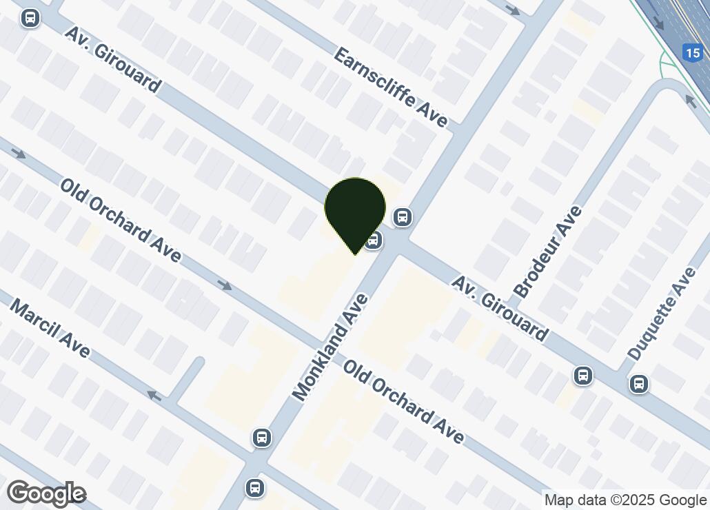 Map showing location at 45.476798, -73.6219924