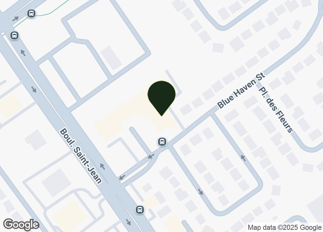 Map showing location at 45.4722837, -73.8322198
