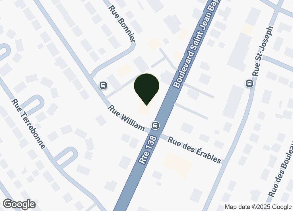 Map showing location at 45.307341, -73.747929