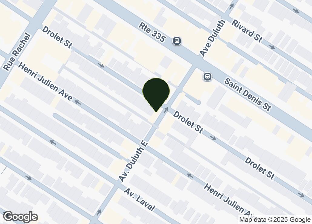 Map showing location at 45.5201265, -73.5766065