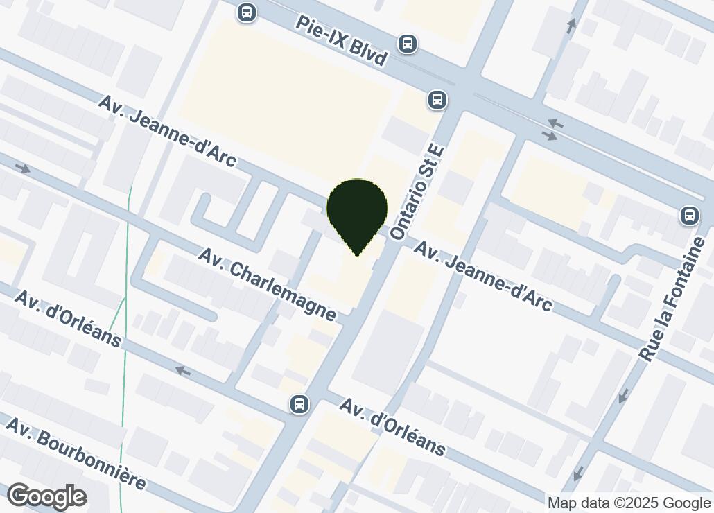 Map showing location at 45.5493972, -73.5420583