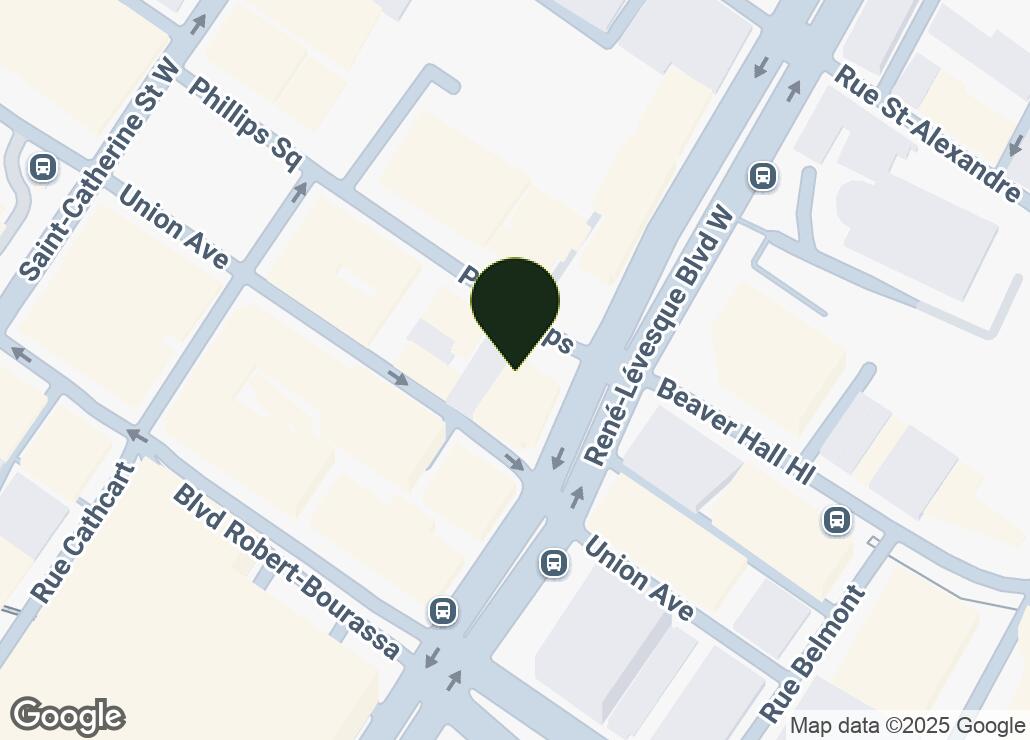 Map showing location at 45.5030442, -73.5669805