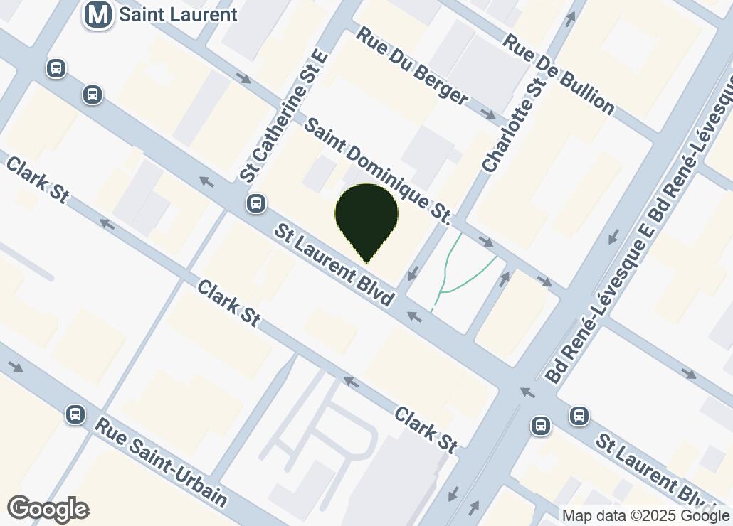 Map showing location at 45.5095309, -73.5628029