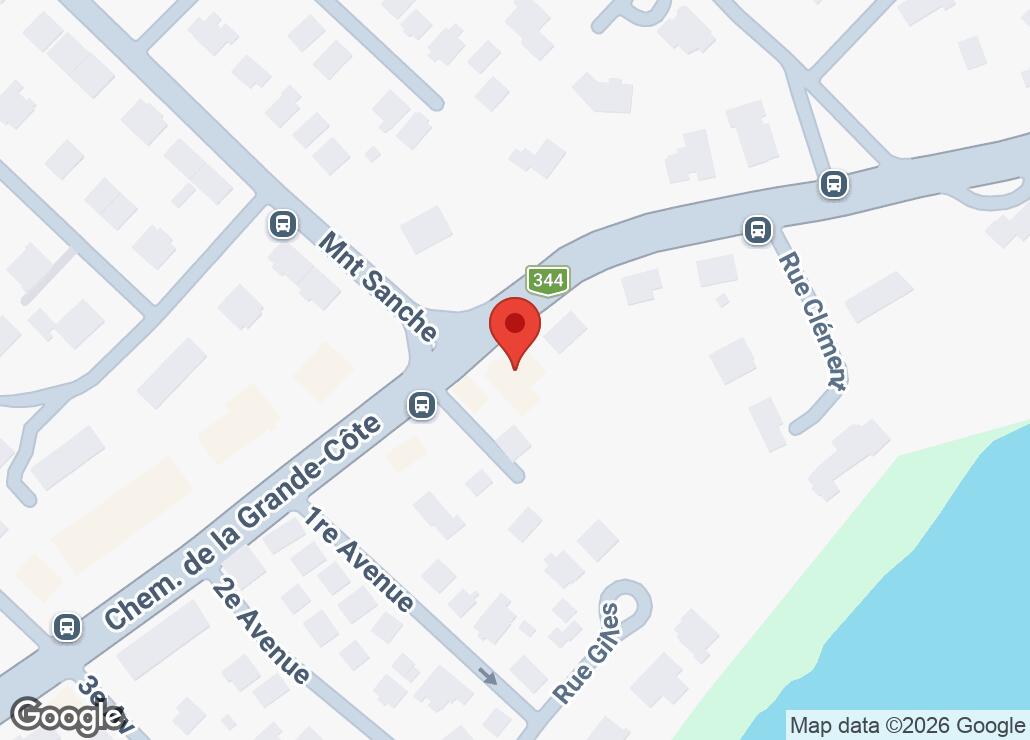 Map showing location at 45.6194054, -73.812007