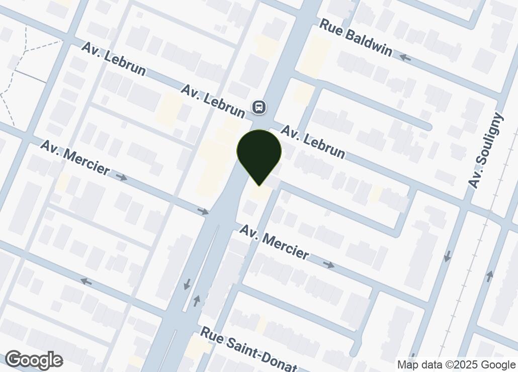 Map showing location at 45.5988914, -73.5211177