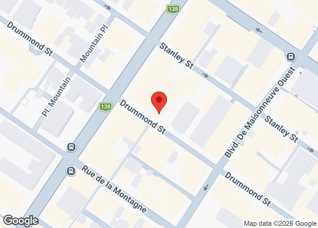 Map showing location at 45.5002067, -73.57718