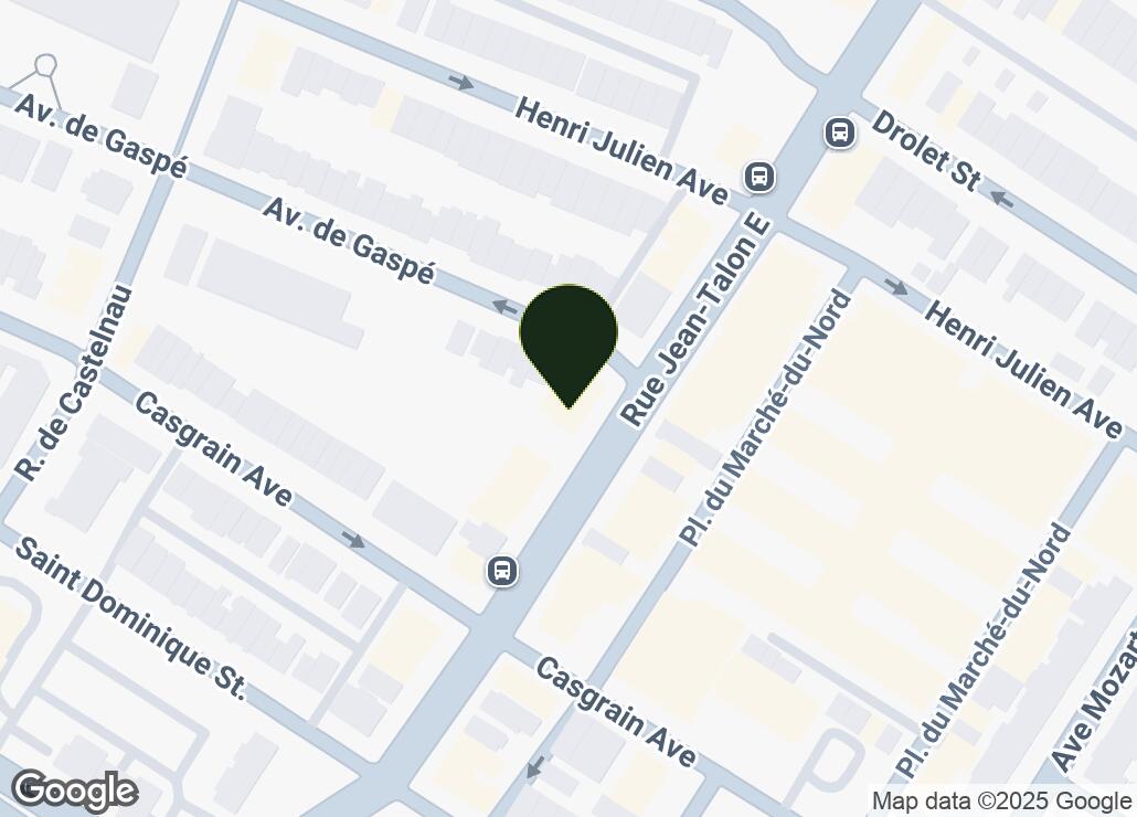 Map showing location at 45.5364482, -73.6164825