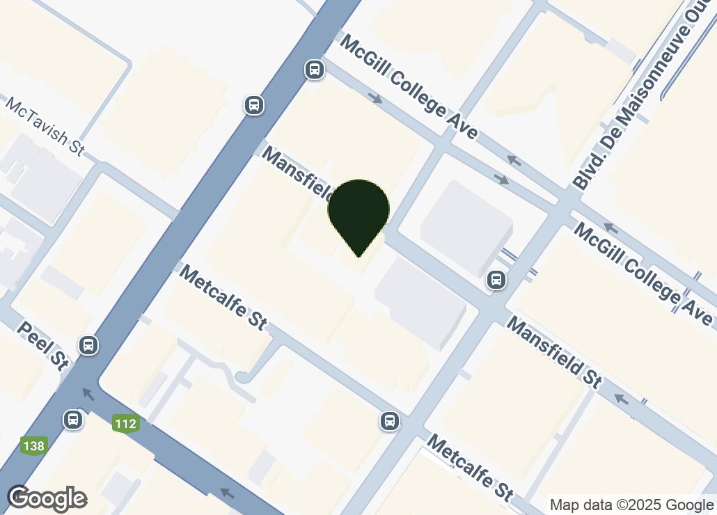 Map showing location at 45.5024978, -73.5744309