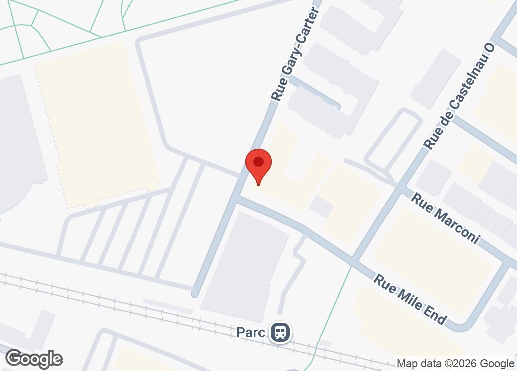 Map showing location at 45.5327067, -73.6241745