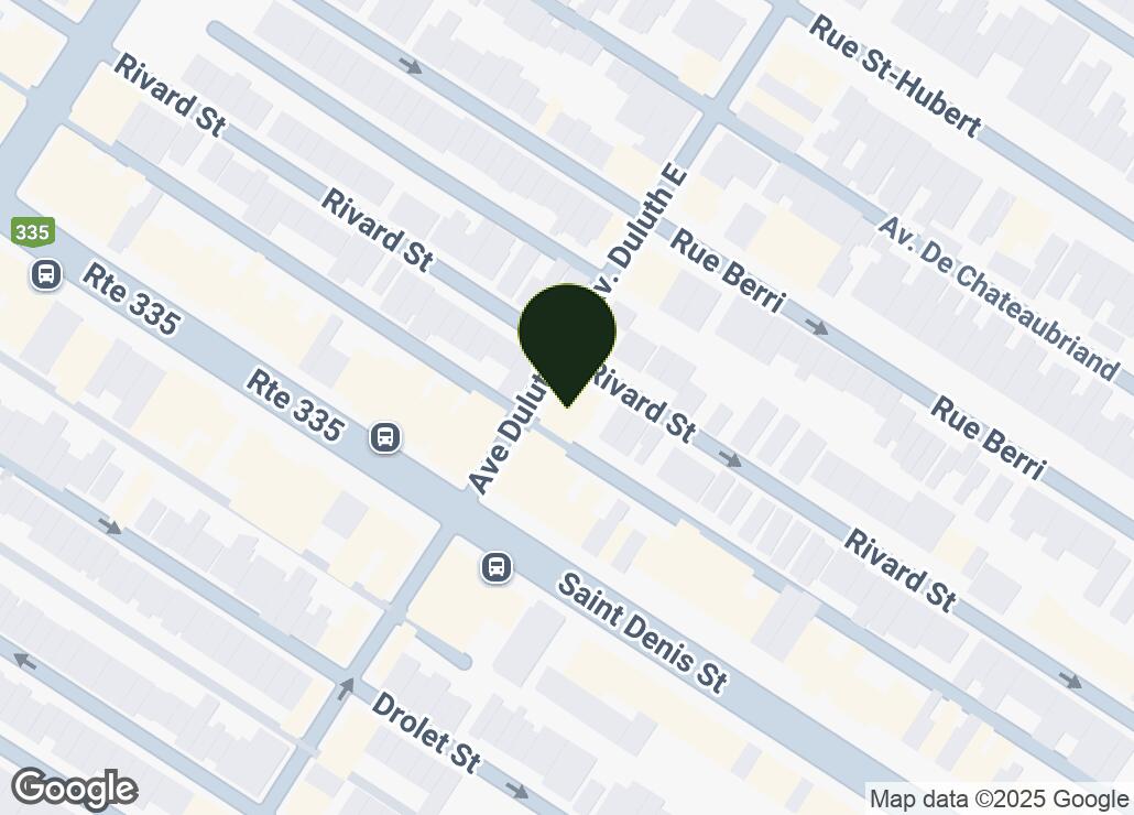 Map showing location at 45.5211176, -73.5753568