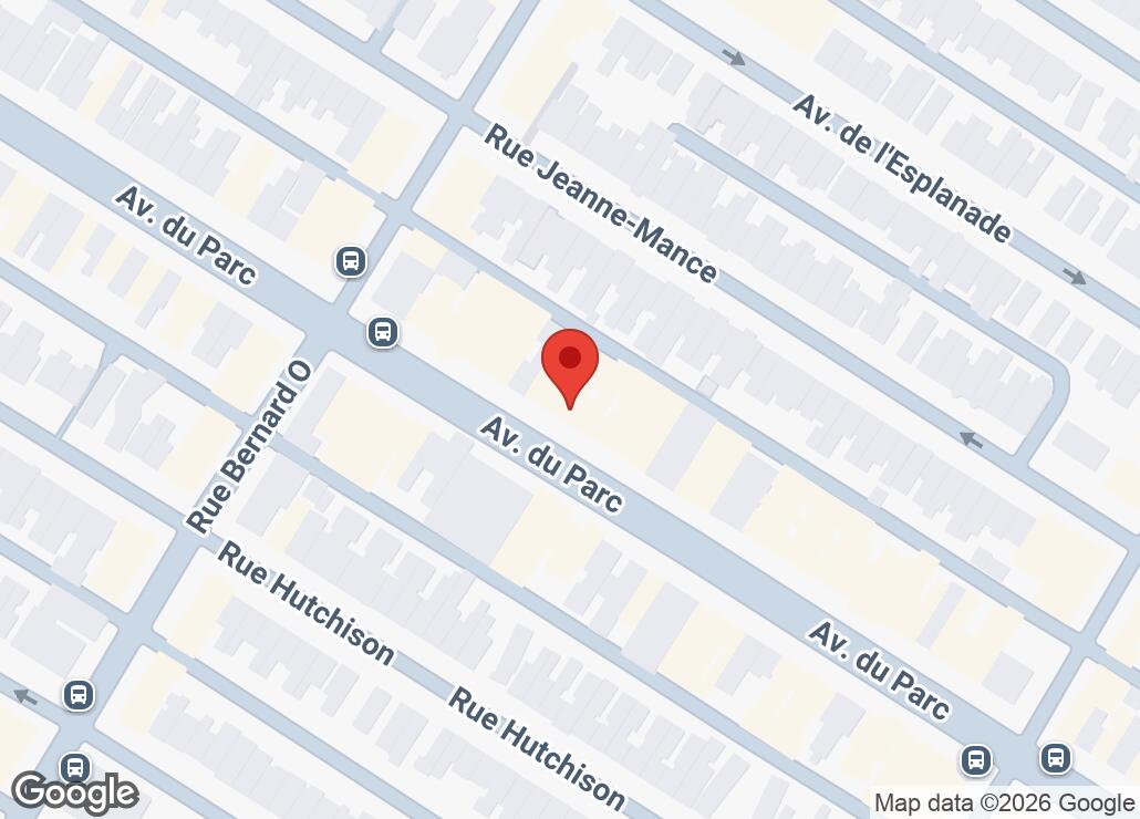 Map showing location at 45.5233776, -73.6043643