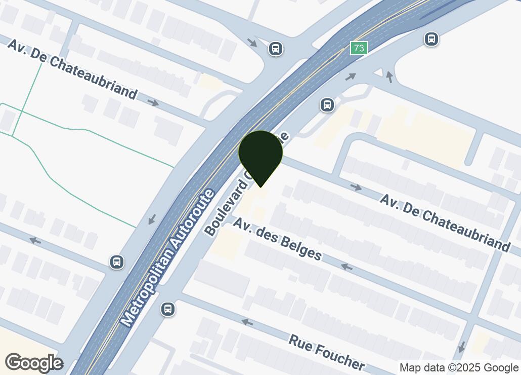 Map showing location at 45.5481663, -73.6357545