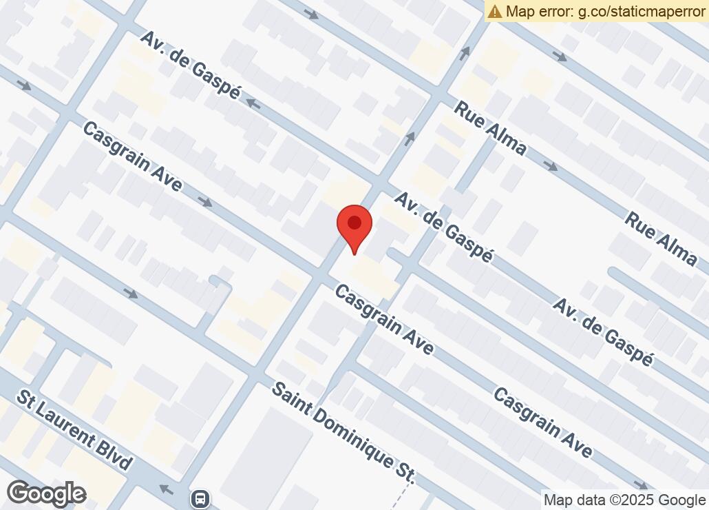 Map showing location at 45.533113557646, -73.610599963083