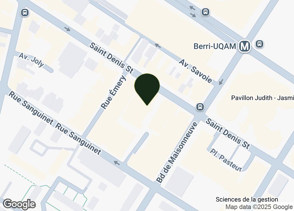 Map showing location at 45.5145294, -73.5629124