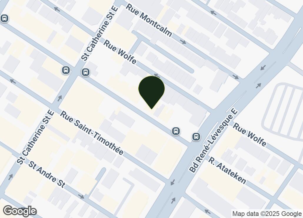 Map showing location at 45.5169826, -73.5556896