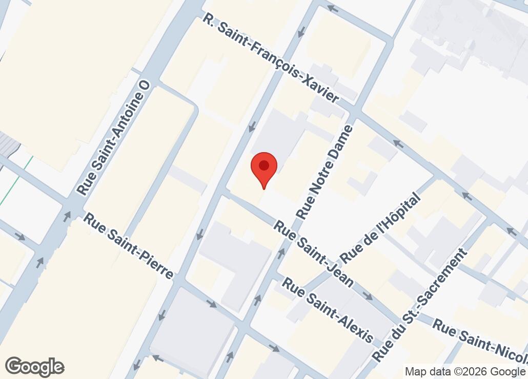 Map showing location at 45.5033383, -73.5583806