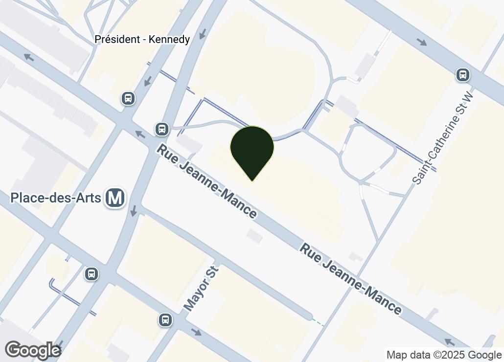 Map showing location at 45.5079134, -73.5673078