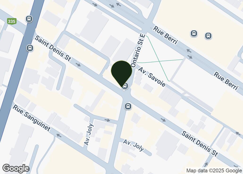 Map showing location at 45.5160652, -73.5653584
