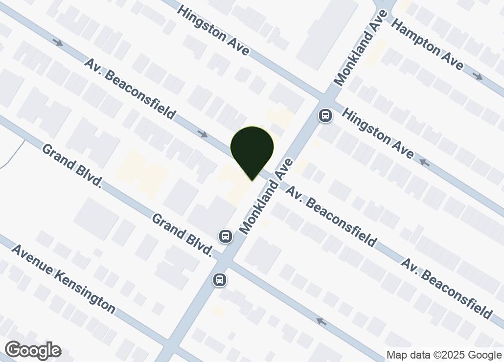 Map showing location at 45.4698127, -73.6283209