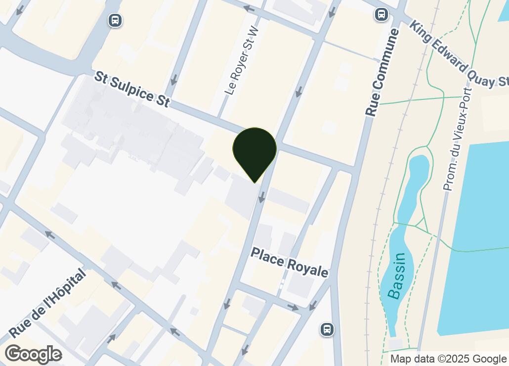 Map showing location at 45.5040611, -73.5547556
