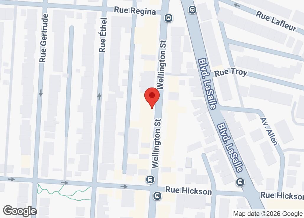 Map showing location at 45.4659063, -73.5668467