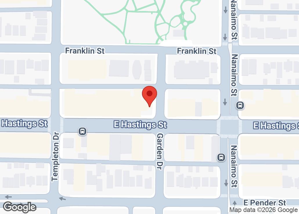Map showing location at 49.281388, -123.0580444