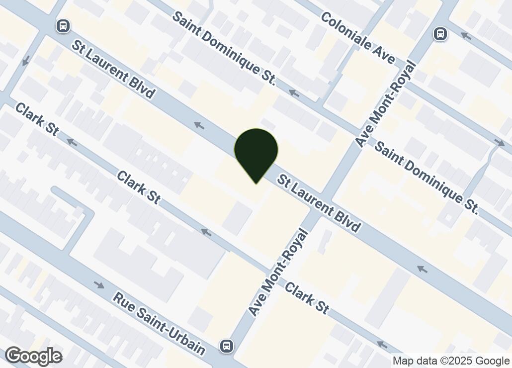 Map showing location at 45.5202665, -73.5871044