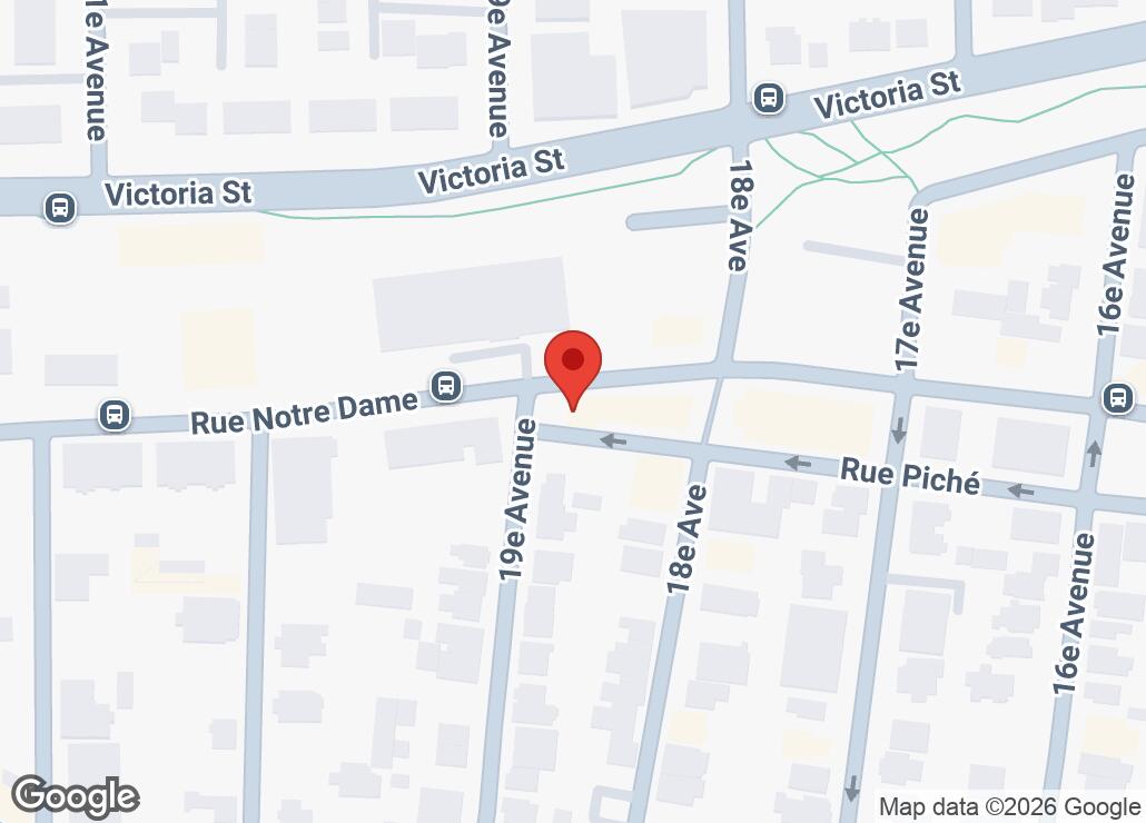 Map showing location at 45.4349952, -73.6808847