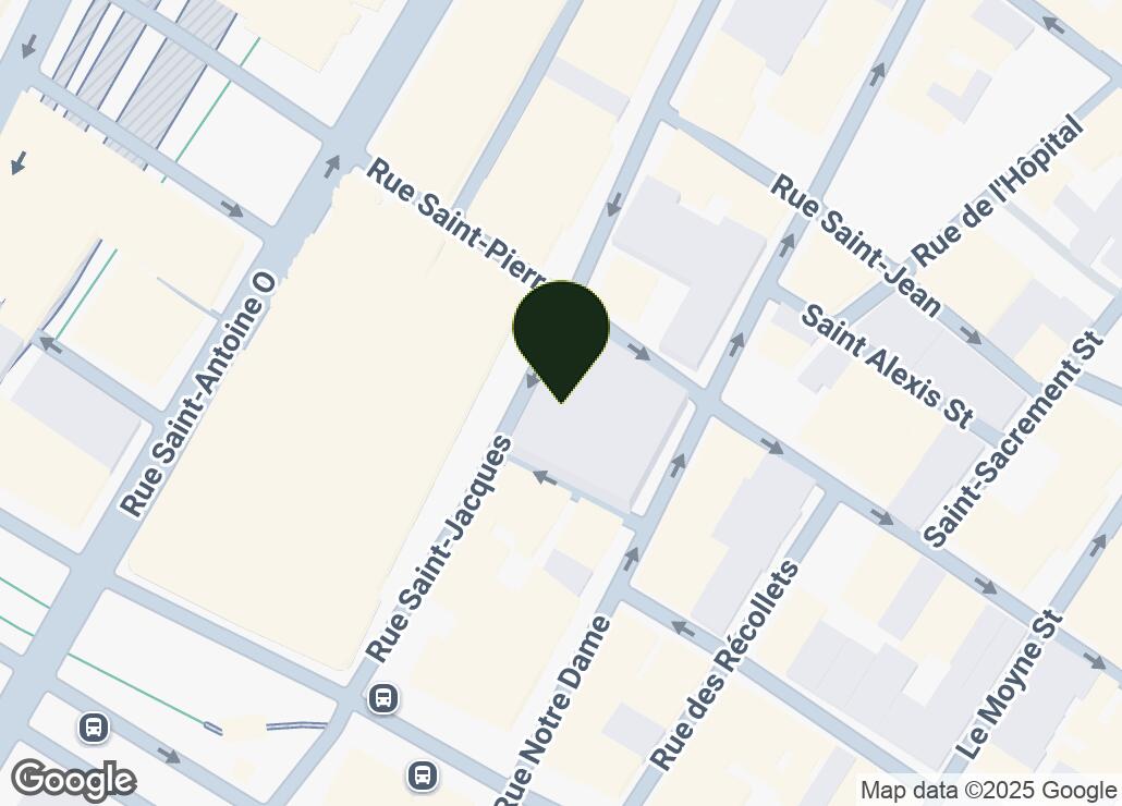 Map showing location at 45.5023198, -73.5593173