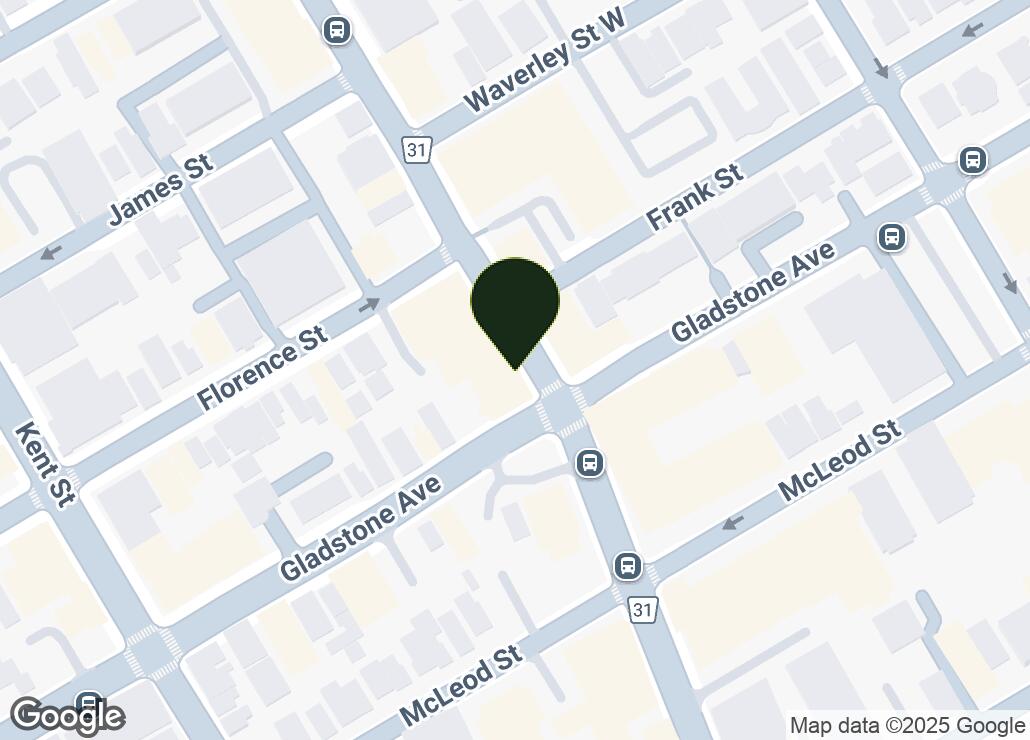Map showing location at 45.4123053, -75.6938566