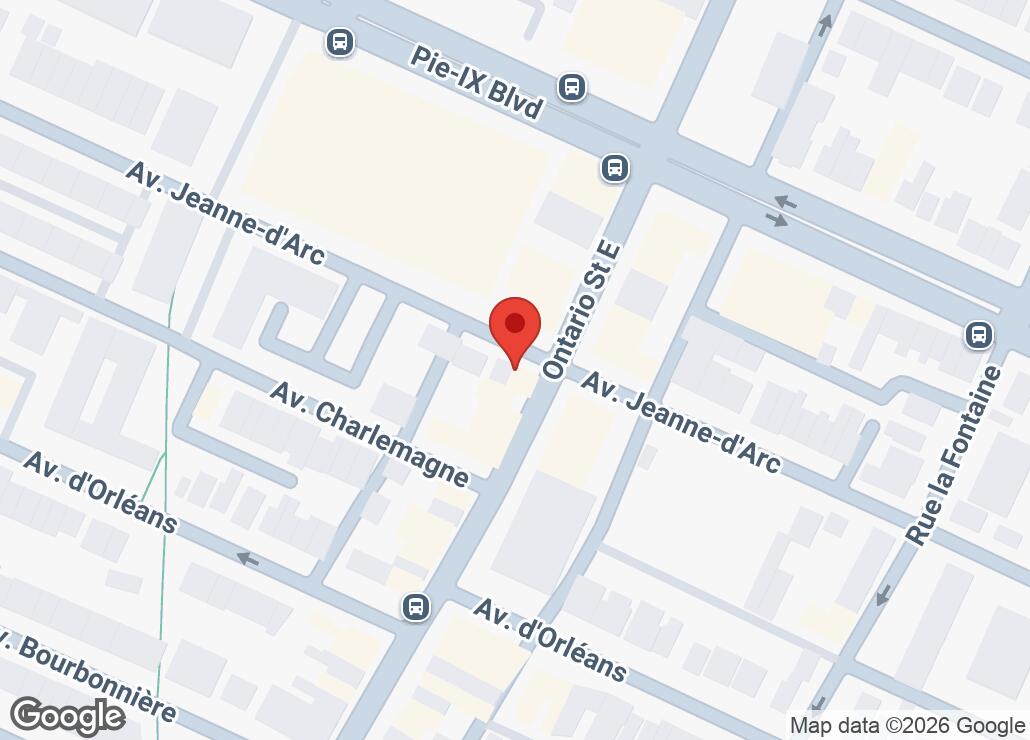 Map showing location at 45.5494824, -73.5419631