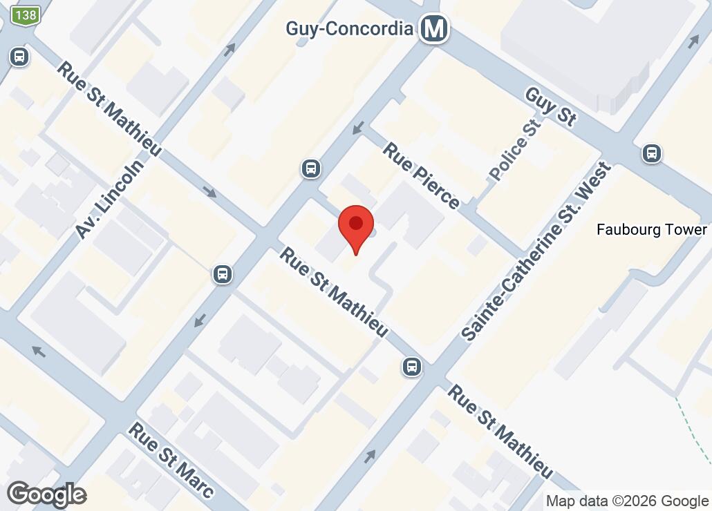 Map showing location at 45.4944661, -73.579885