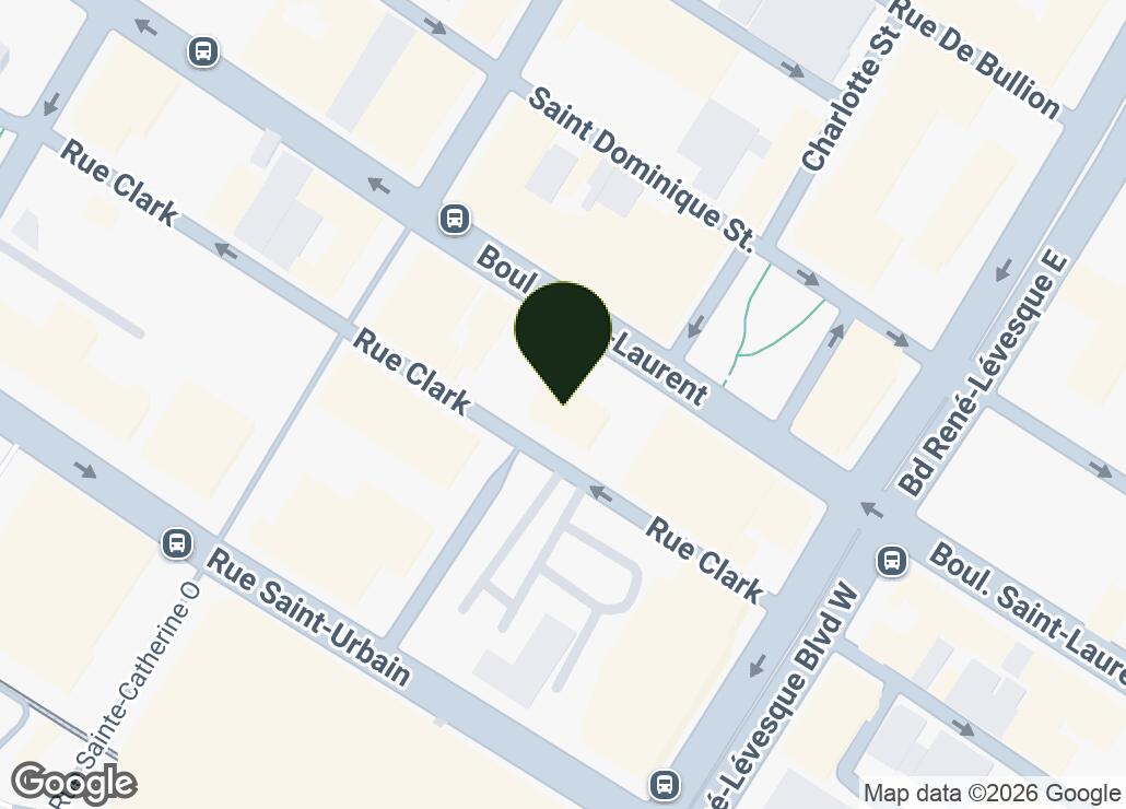 Map showing location at 45.5092058, -73.5630997