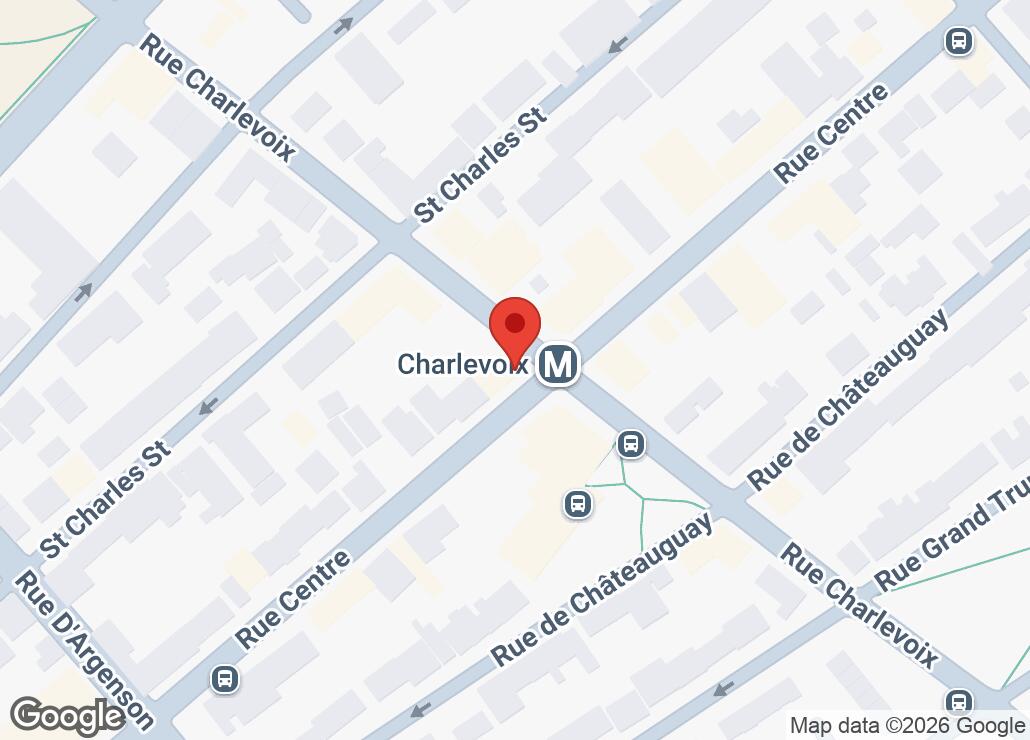 Map showing location at 45.4784533, -73.569599