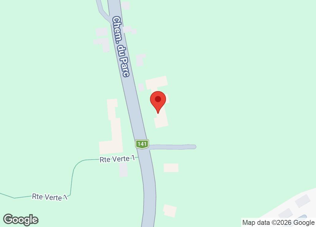 Map showing location at 45.3097473, -72.1646133