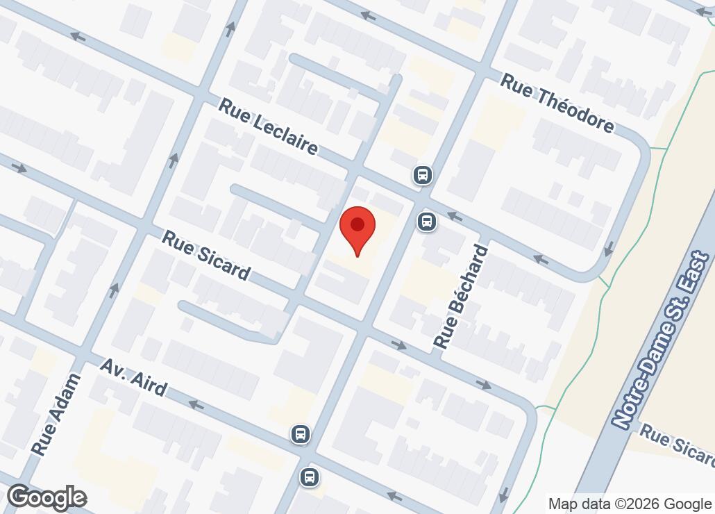 Map showing location at 45.55488, -73.5316441