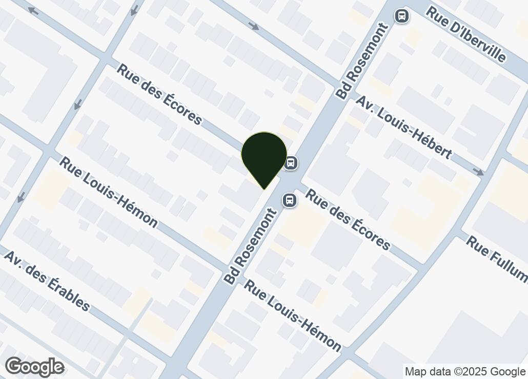 Map showing location at 45.545053, -73.5877208