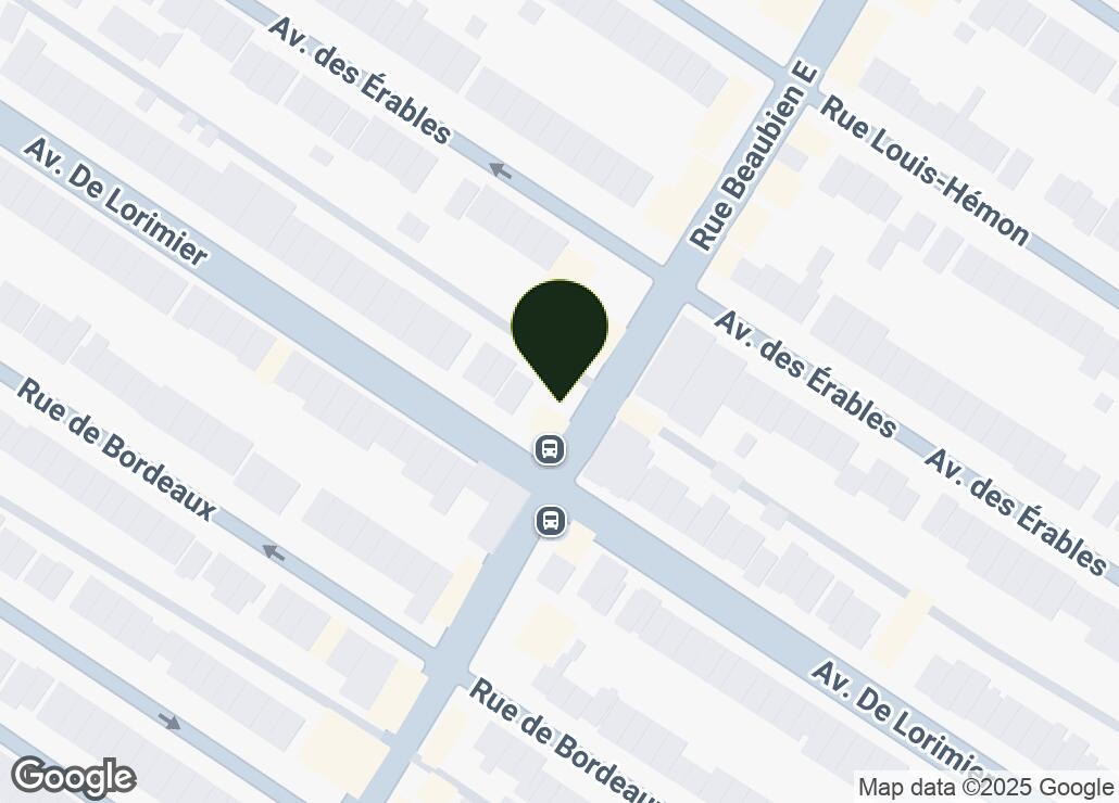 Map showing location at 45.5458074, -73.5945126