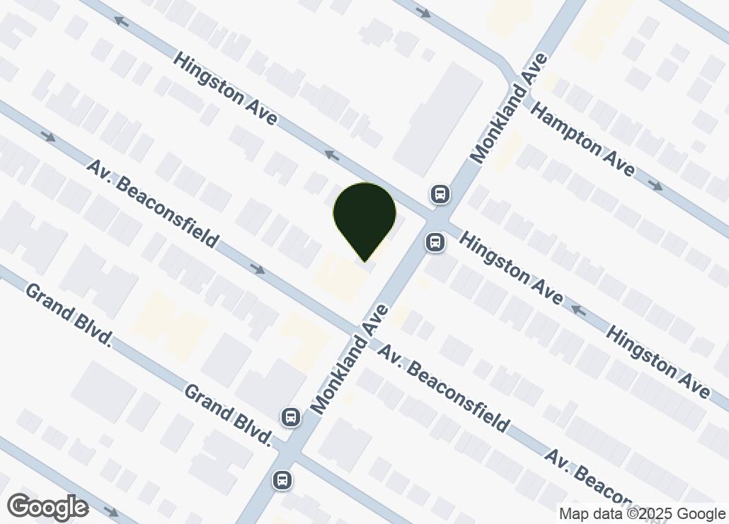 Map showing location at 45.4702087, -73.6280576