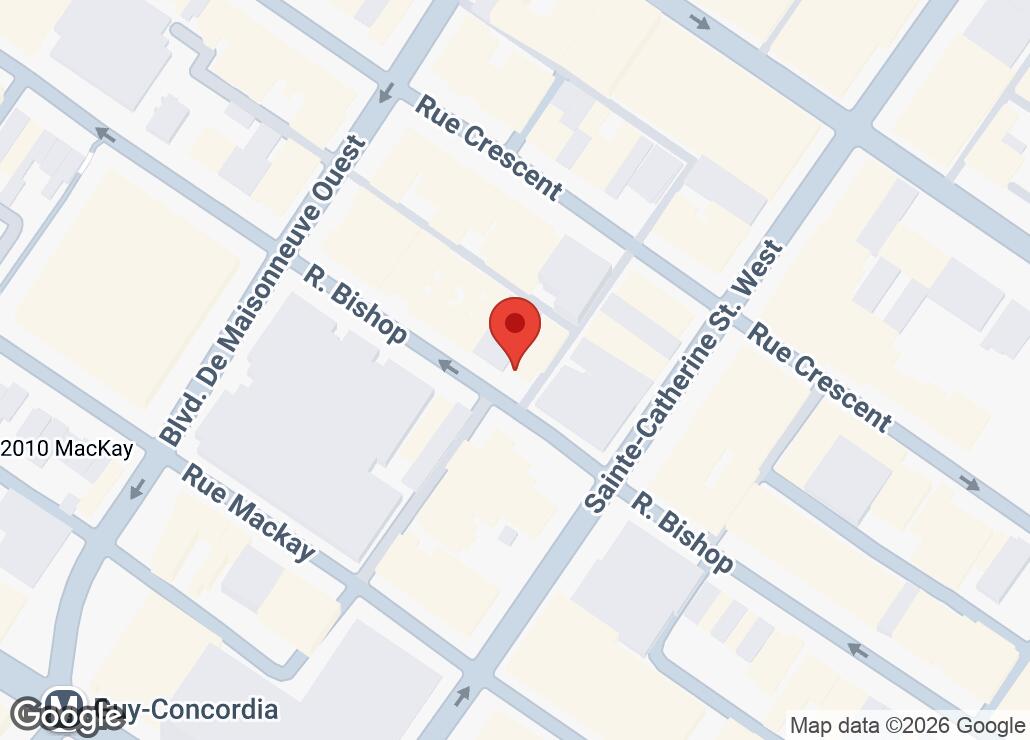 Map showing location at 45.4969823, -73.5768534